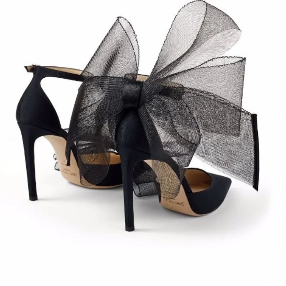 Jimmy Choo - Averly Bow Pumps, Black - 36.5 - Picture 2 of 7